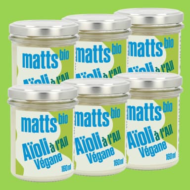 Aïoli à l'Ail 6 x 160ml étiquette