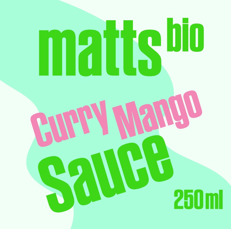 Curry Mango Etikett